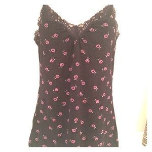 Express floral stretch tank top